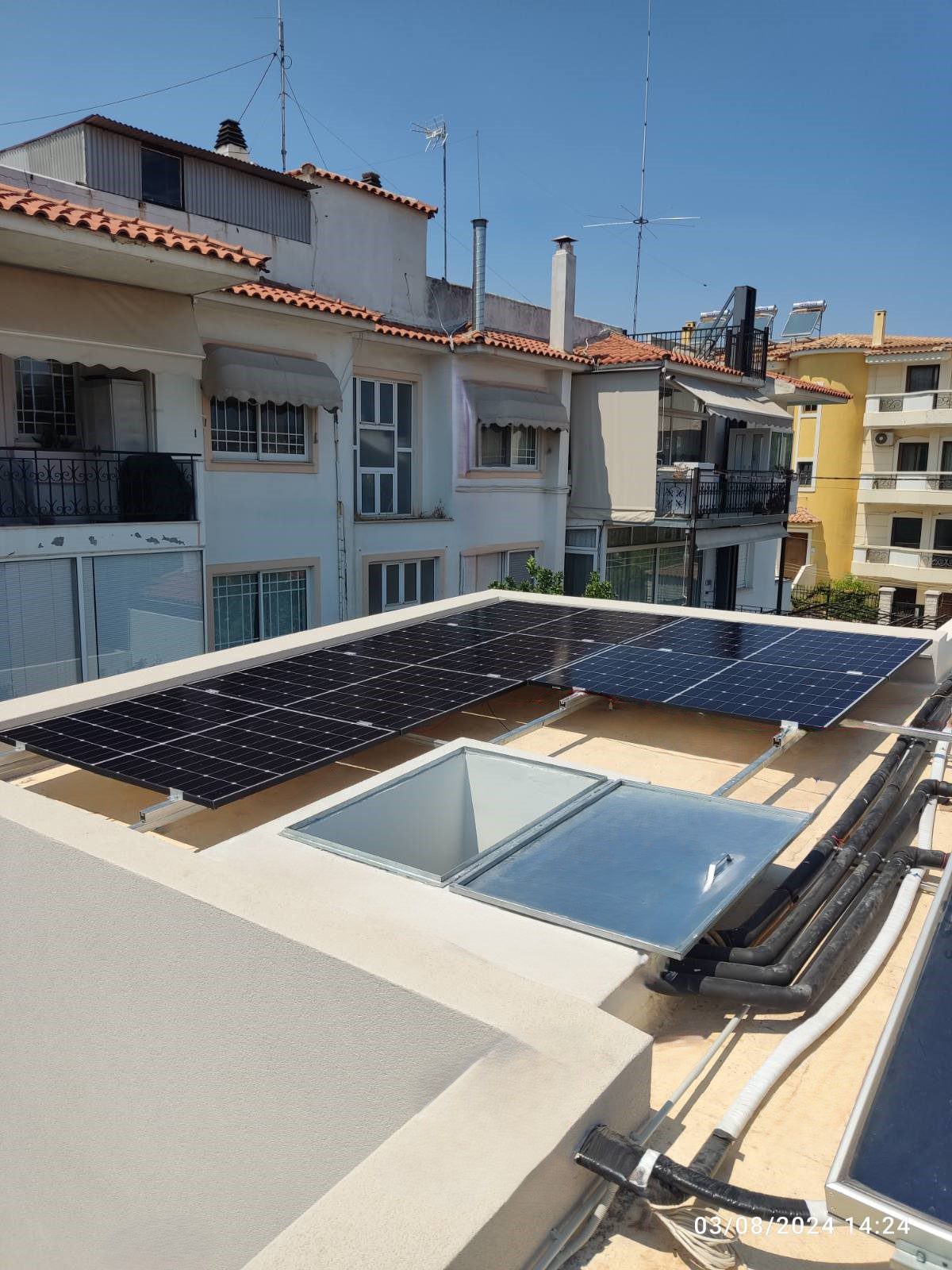 ΦΩΤΟΒΟΛΤΑΪΚΗ ΕΓΚΑΤΑΣΤΑΣΗ 2.64kWp_ΓΕΡΑΚΑΣ